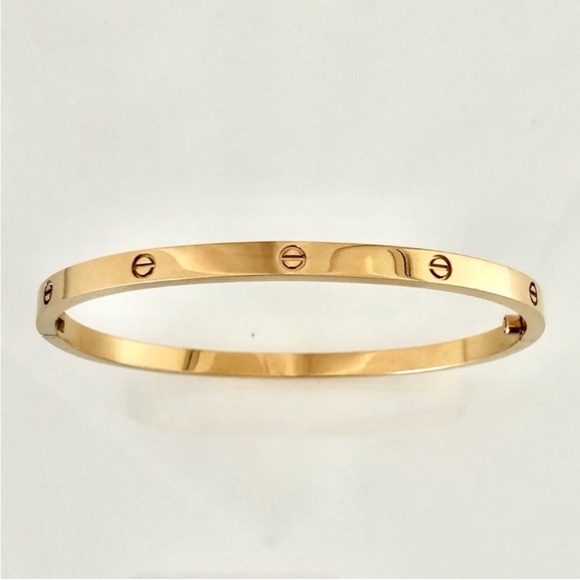 NEW Small Model Screw Cuff Bangle Love Bracelet with Screwdriver in Gold - Picture 10 of 14